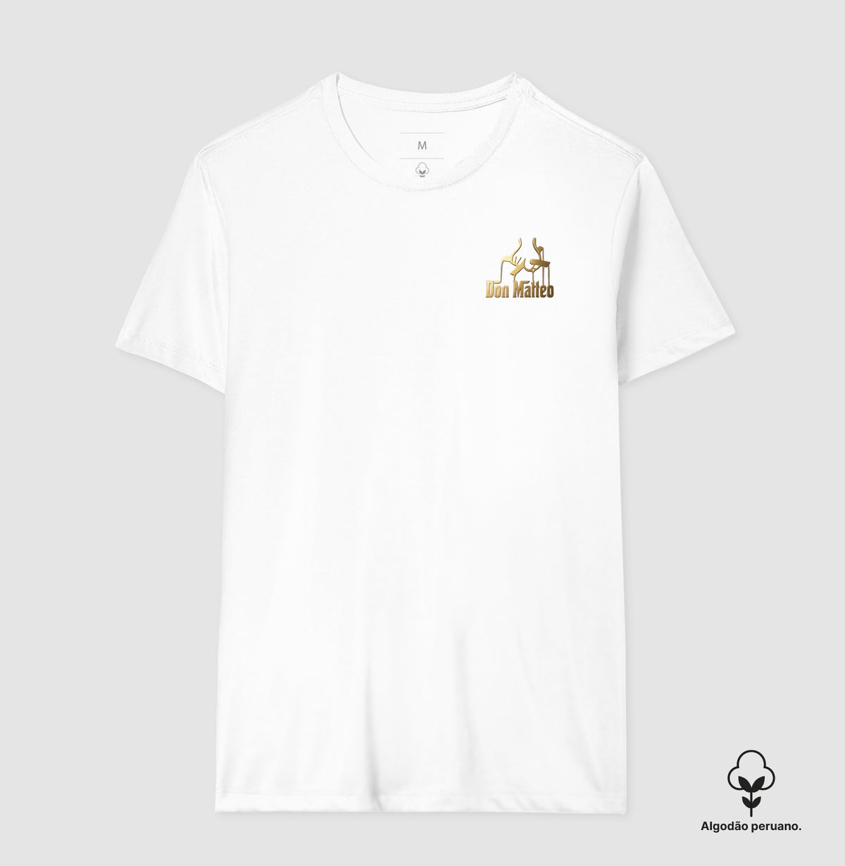 Camiseta Algodão Peruano Logo Don Matteo