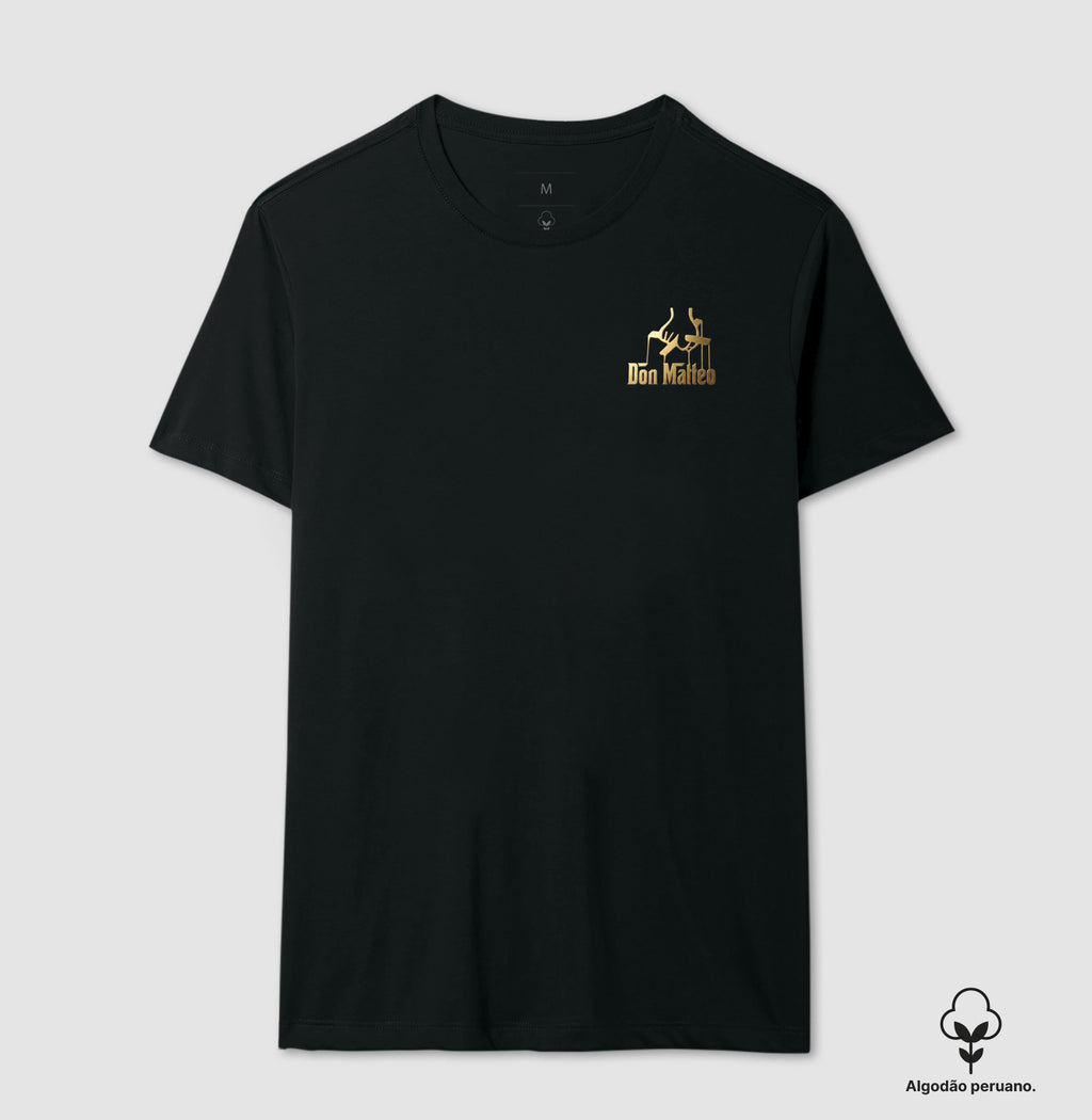 Camiseta Algodão Peruano Logo Don Matteo
