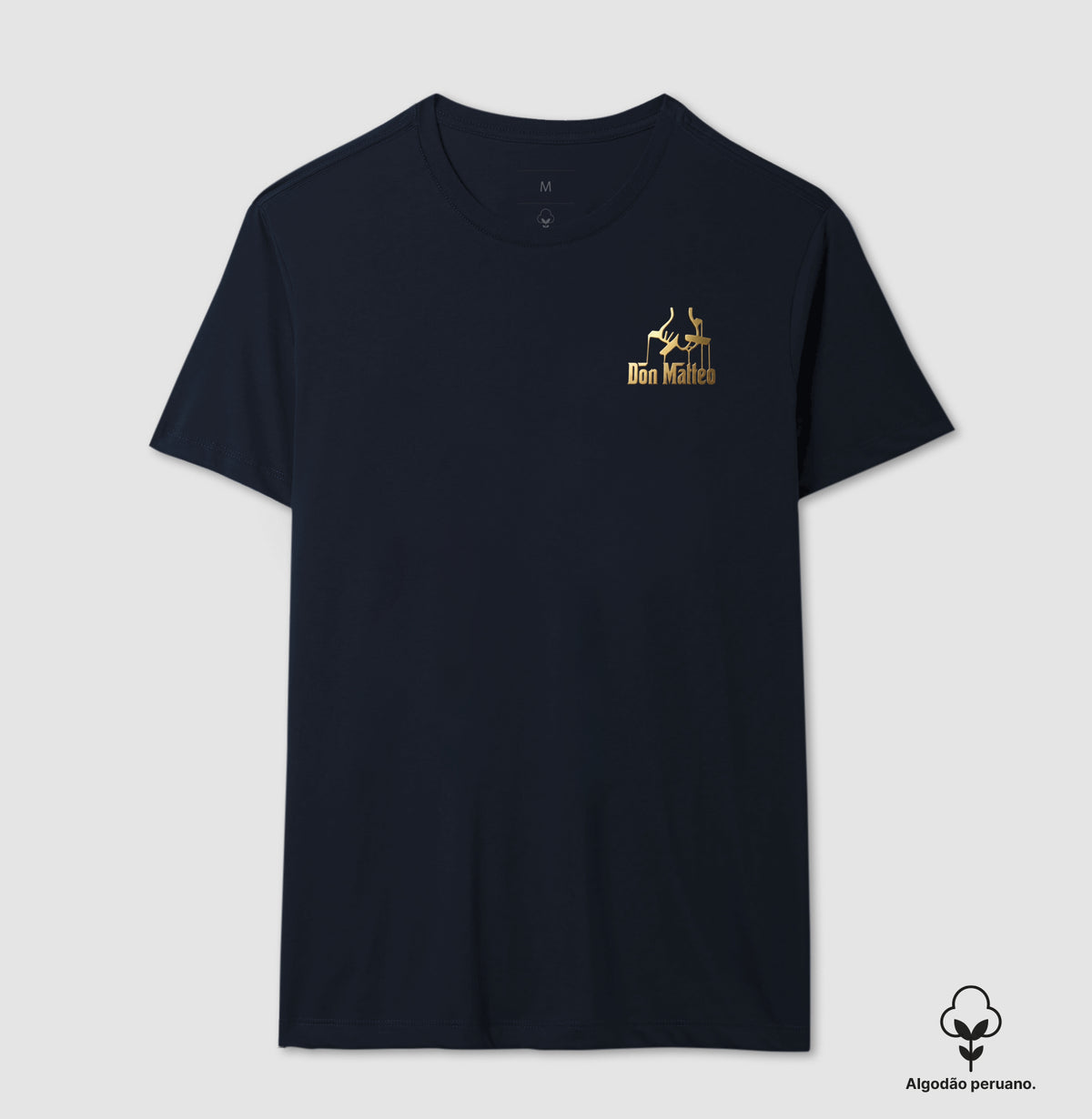 Camiseta Algodão Peruano Logo Don Matteo
